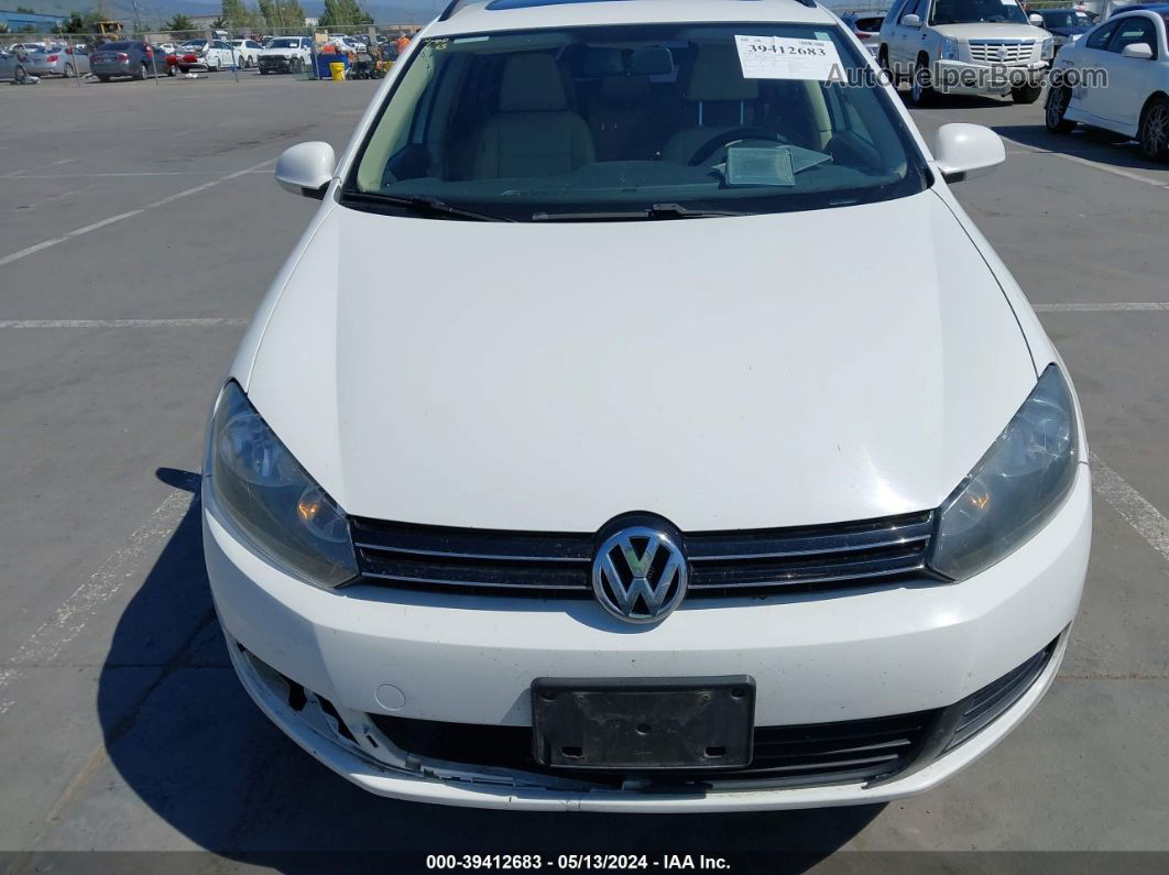 2011 Volkswagen Jetta Sportwagen 2.0l Tdi White vin: 3VWML7AJ9BM661967