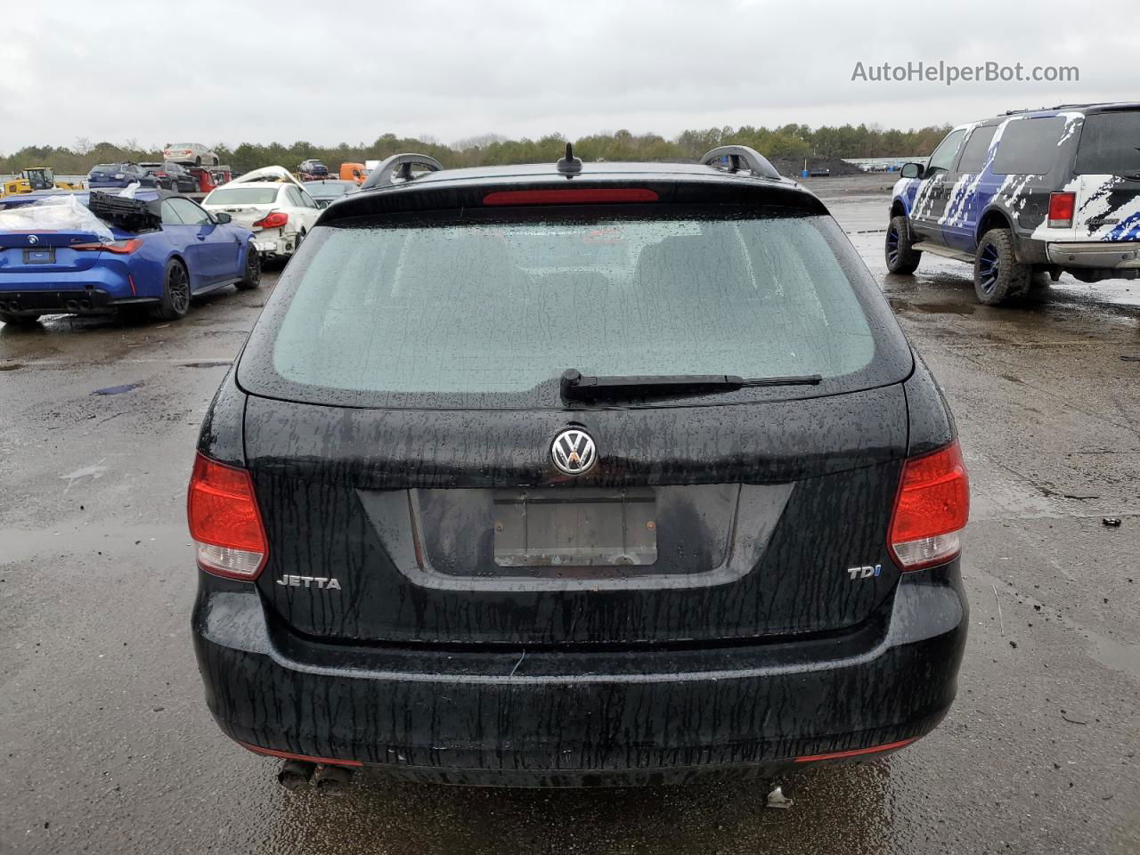 2012 Volkswagen Jetta Tdi Black vin: 3VWML7AJ9CM701675