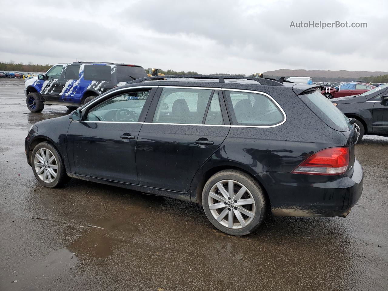 2012 Volkswagen Jetta Tdi Black vin: 3VWML7AJ9CM701675