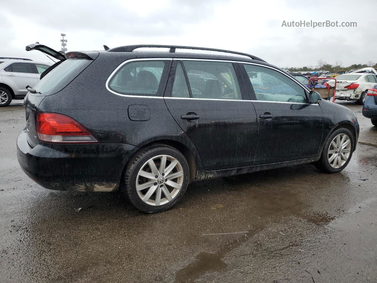 2012 Volkswagen Jetta Tdi Black vin: 3VWML7AJ9CM701675