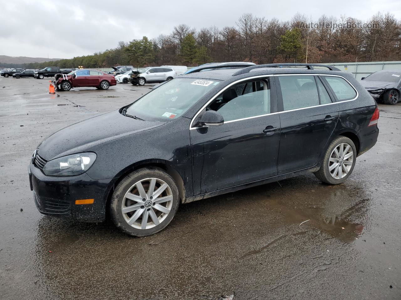 2012 Volkswagen Jetta Tdi Black vin: 3VWML7AJ9CM701675