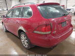 2011 Volkswagen Jetta Sportwagen 2.0l Tdi Red vin: 3VWML7AJXBM629741