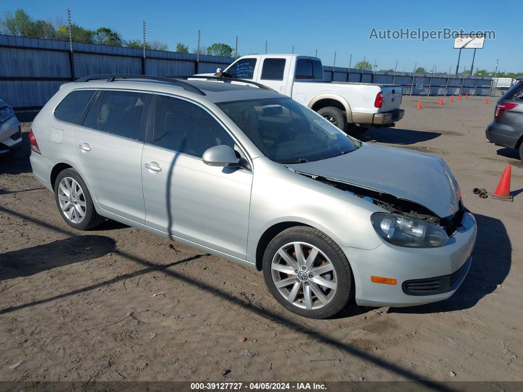 2011 Volkswagen Jetta Sportwagen 2.0l Tdi Silver vin: 3VWML8AJ4BM601777