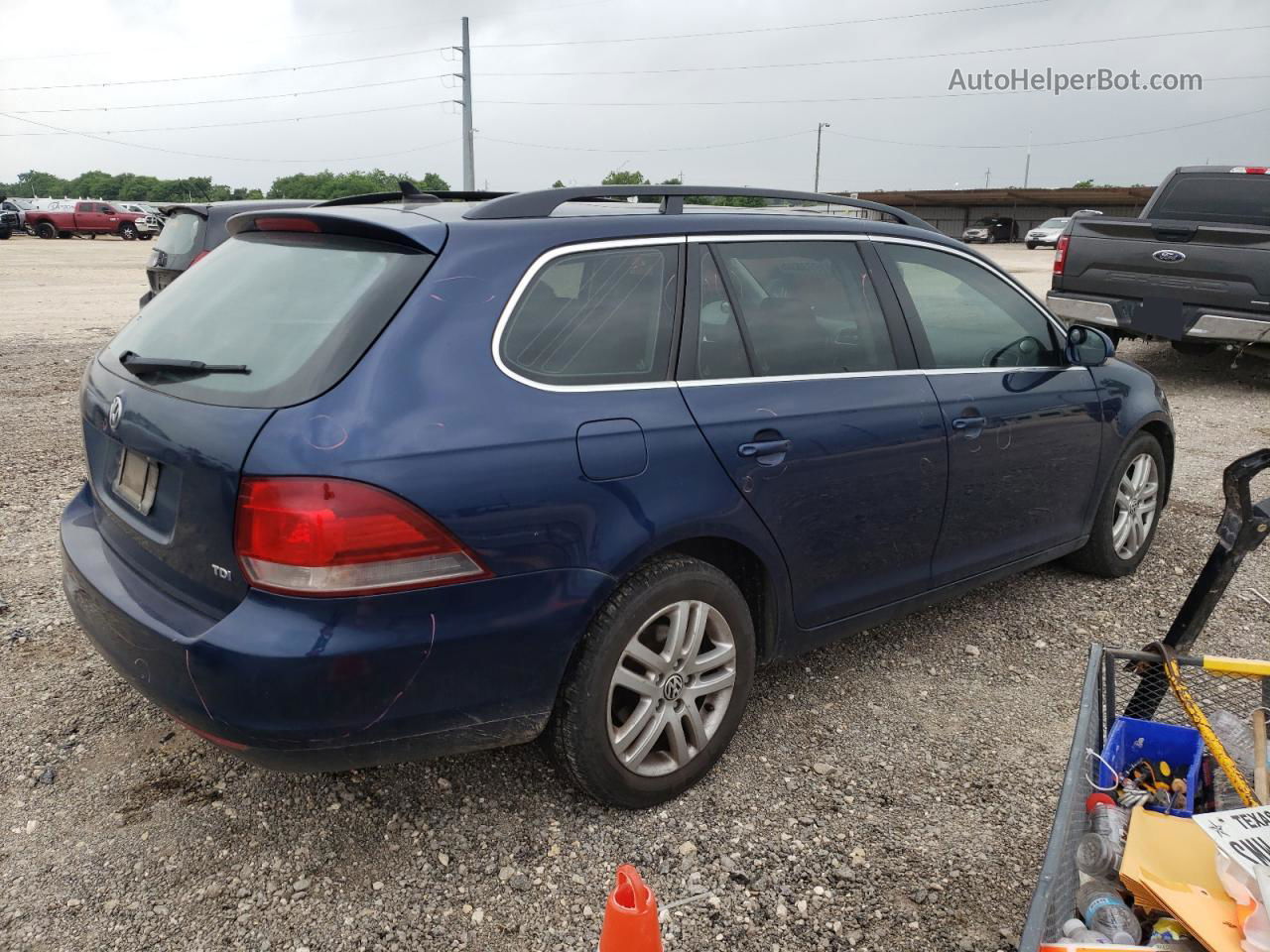 2011 Volkswagen Jetta Tdi Blue vin: 3VWML8AJ5BM624758