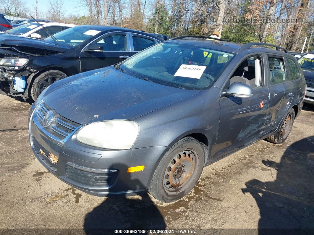 2009 Volkswagen Jetta Sportwagen S Gray vin: 3VWMM71K99M265554