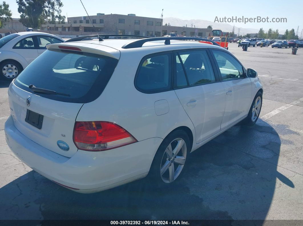 2009 Volkswagen Jetta 2.5l S White vin: 3VWMZ81K79M281520