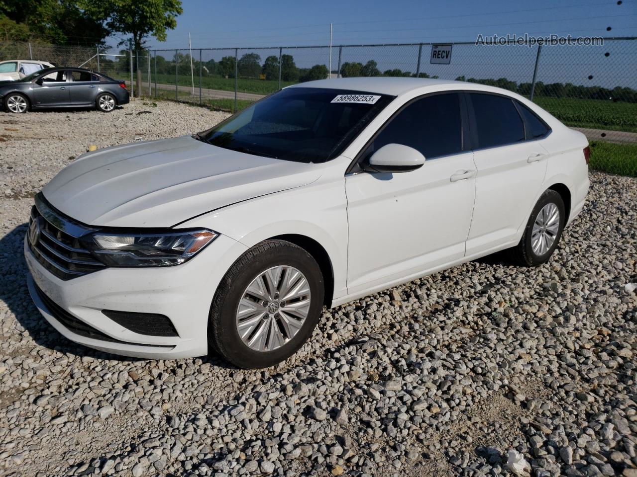 2019 Volkswagen Jetta S Белый vin: 3VWN57BU0KM115405