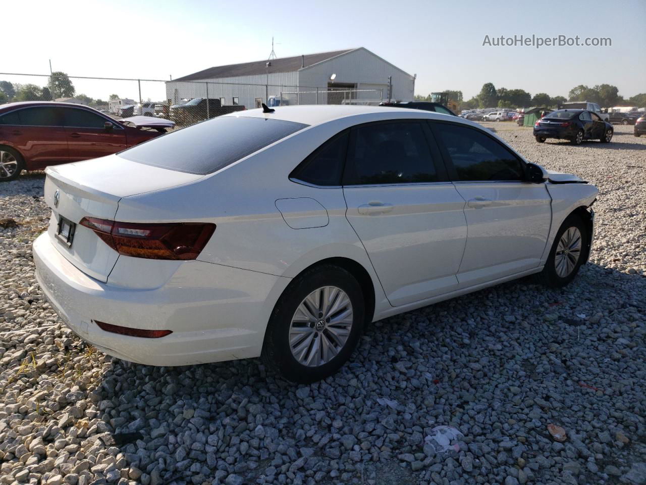 2019 Volkswagen Jetta S Белый vin: 3VWN57BU0KM115405