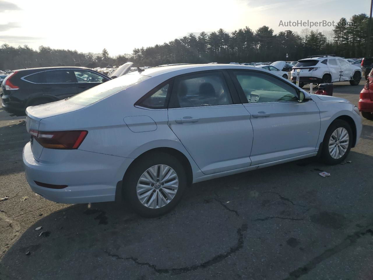 2019 Volkswagen Jetta S White vin: 3VWN57BU3KM080391