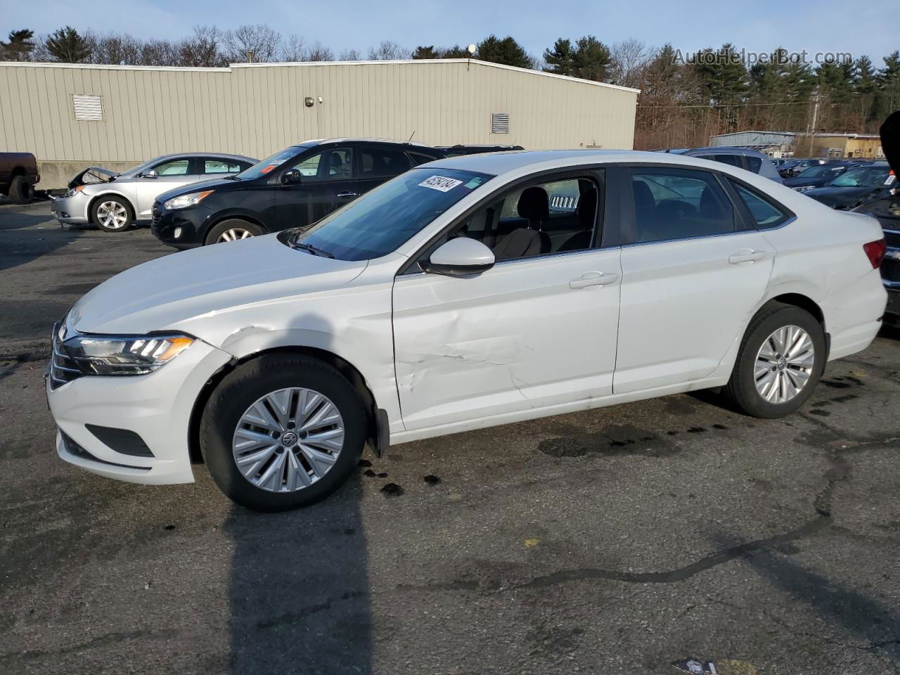 2019 Volkswagen Jetta S White vin: 3VWN57BU3KM080391