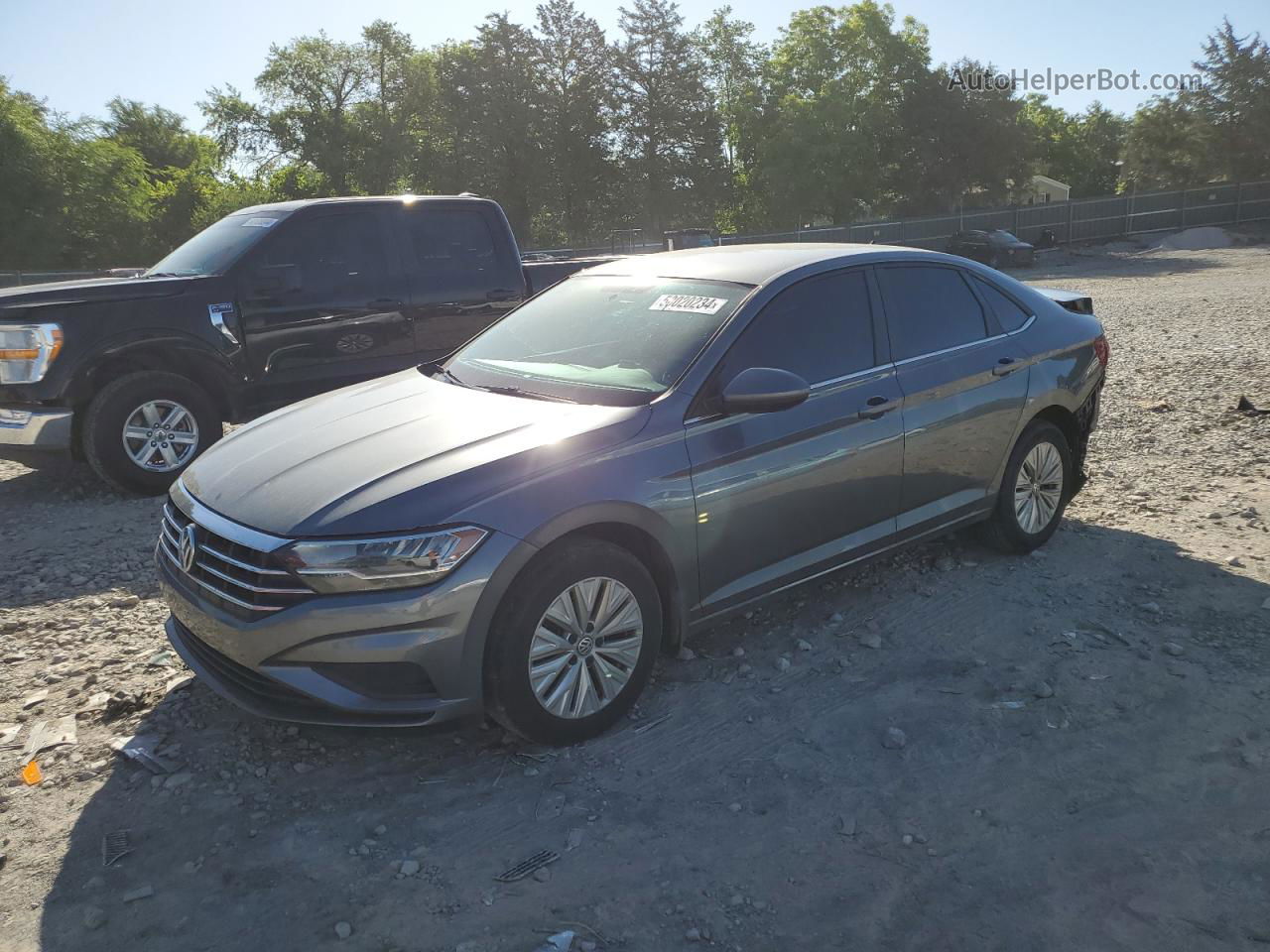 2019 Volkswagen Jetta S Gray vin: 3VWN57BU5KM268474