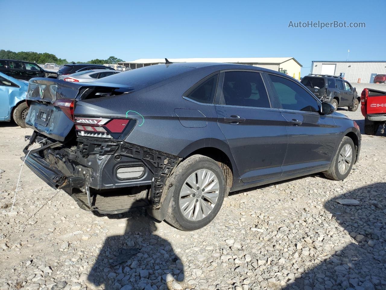 2019 Volkswagen Jetta S Gray vin: 3VWN57BU5KM268474