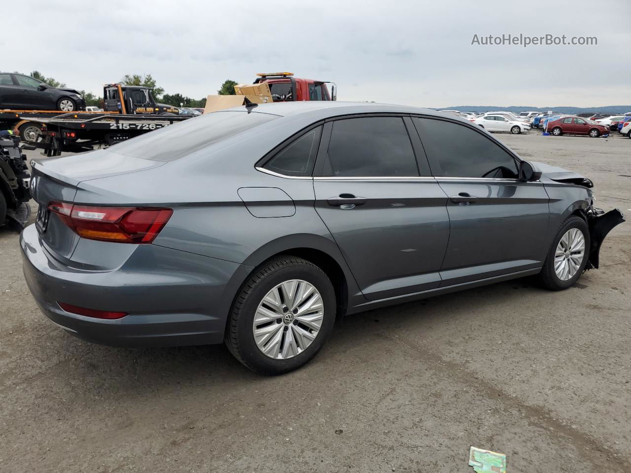 2019 Volkswagen Jetta S Gray vin: 3VWN57BU7KM107138