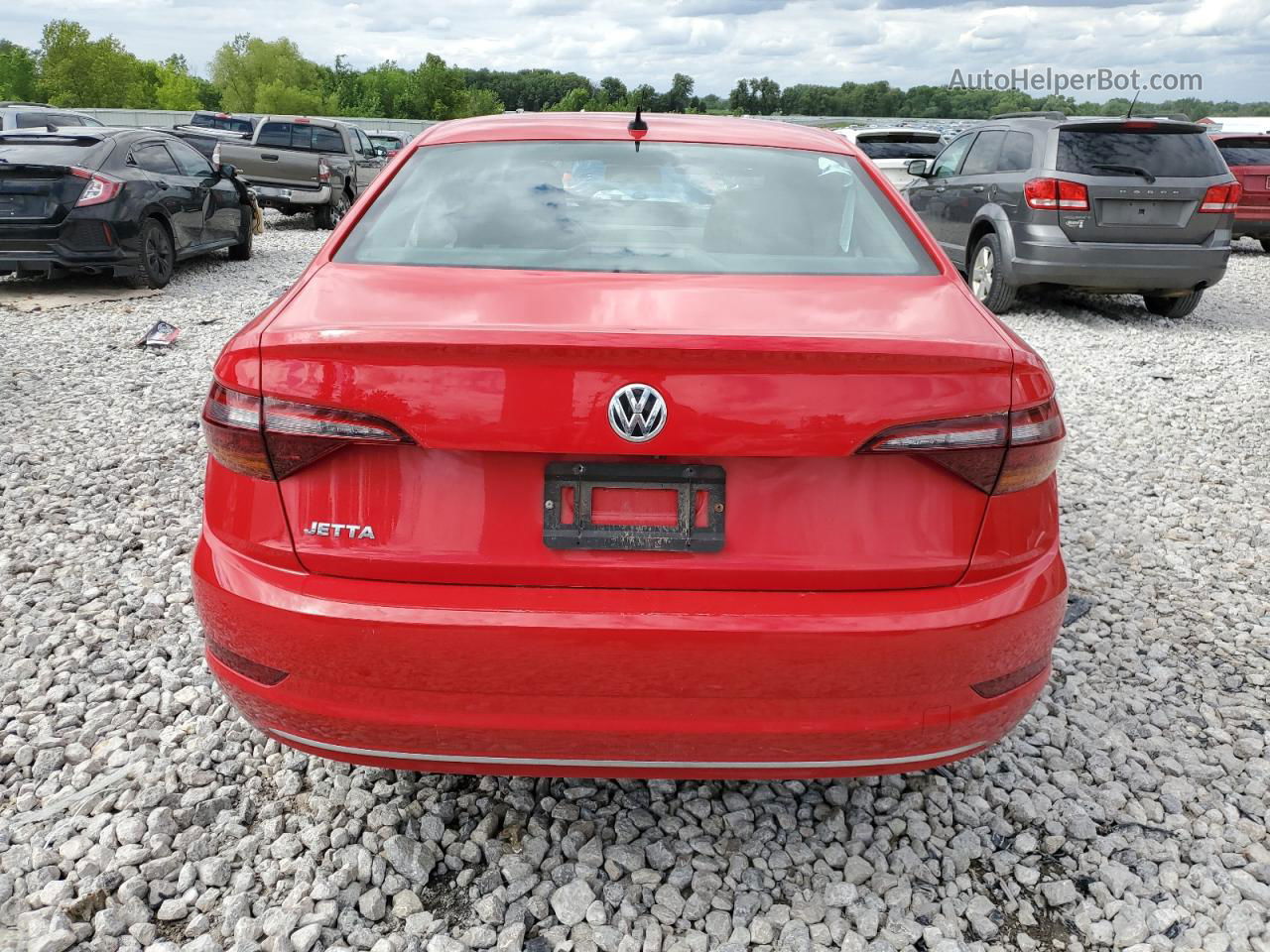 2019 Volkswagen Jetta S Red vin: 3VWN57BU8KM234643