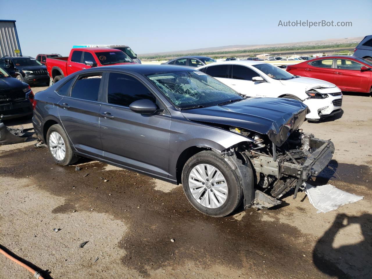 2019 Volkswagen Jetta S Charcoal vin: 3VWN57BU9KM007364