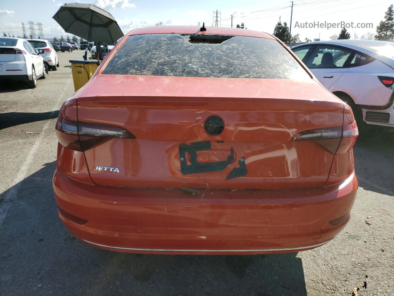 2019 Volkswagen Jetta S Orange vin: 3VWN57BU9KM049890