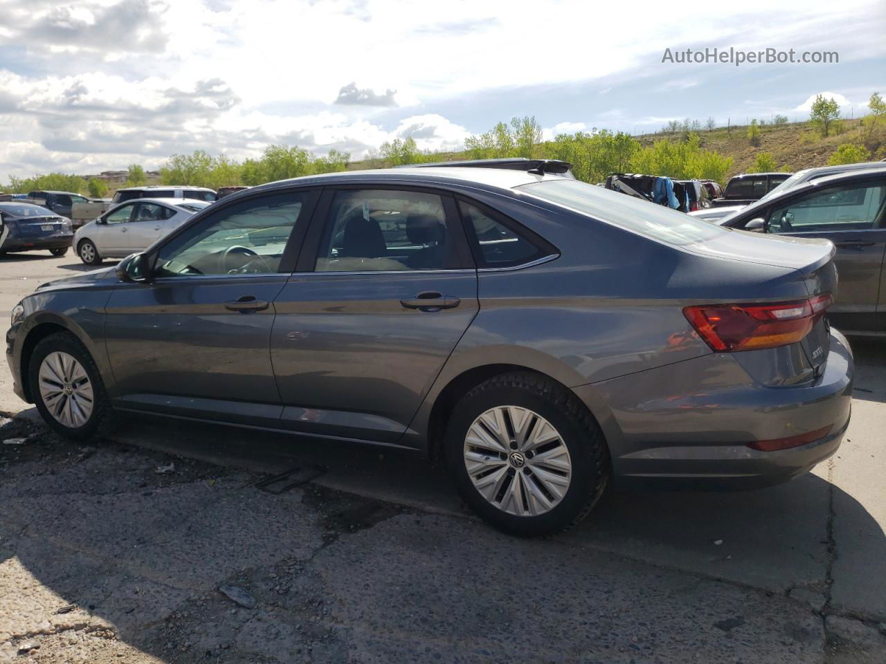 2019 Volkswagen Jetta S Gray vin: 3VWN57BUXKM099536