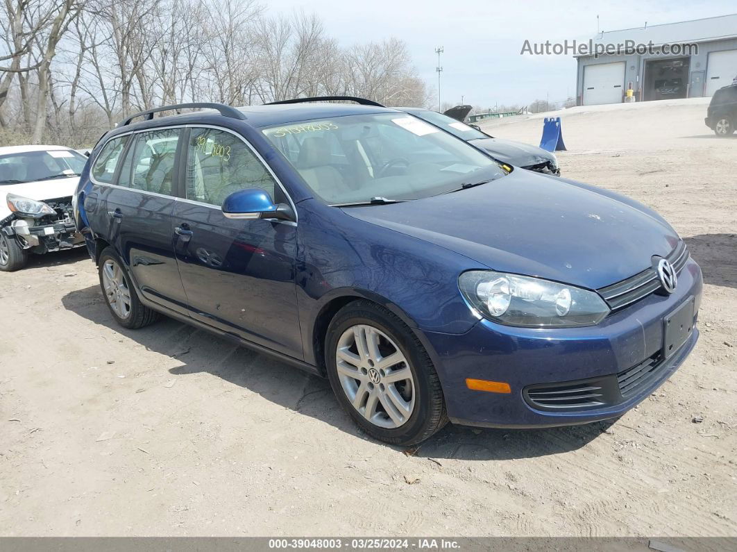 2011 Volkswagen Jetta Sportwagen 2.0l Tdi Dark Blue vin: 3VWPL7AJ0BM633262