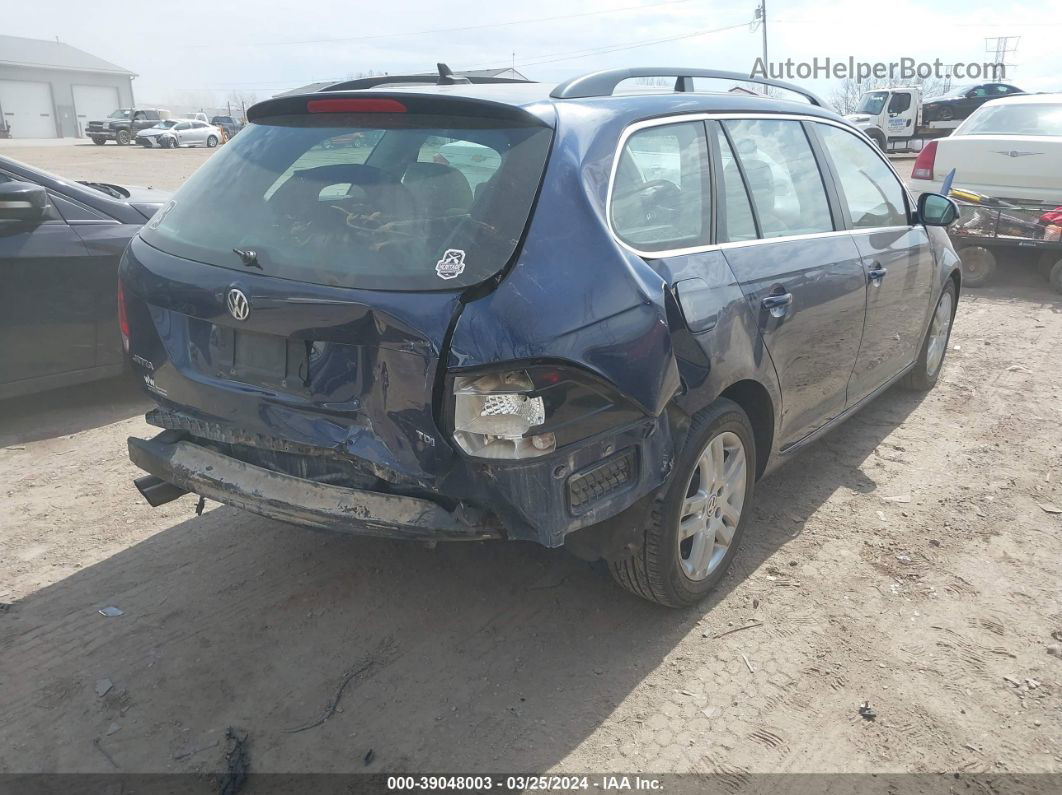 2011 Volkswagen Jetta Sportwagen 2.0l Tdi Dark Blue vin: 3VWPL7AJ0BM633262