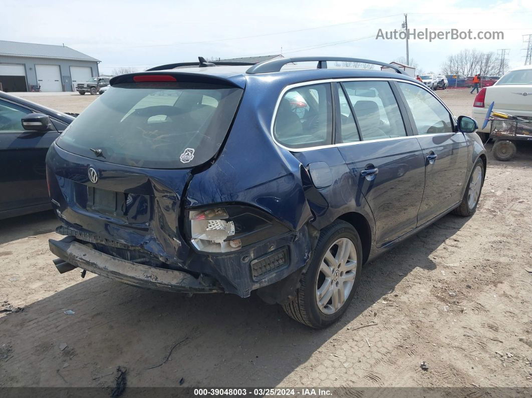 2011 Volkswagen Jetta Sportwagen 2.0l Tdi Dark Blue vin: 3VWPL7AJ0BM633262