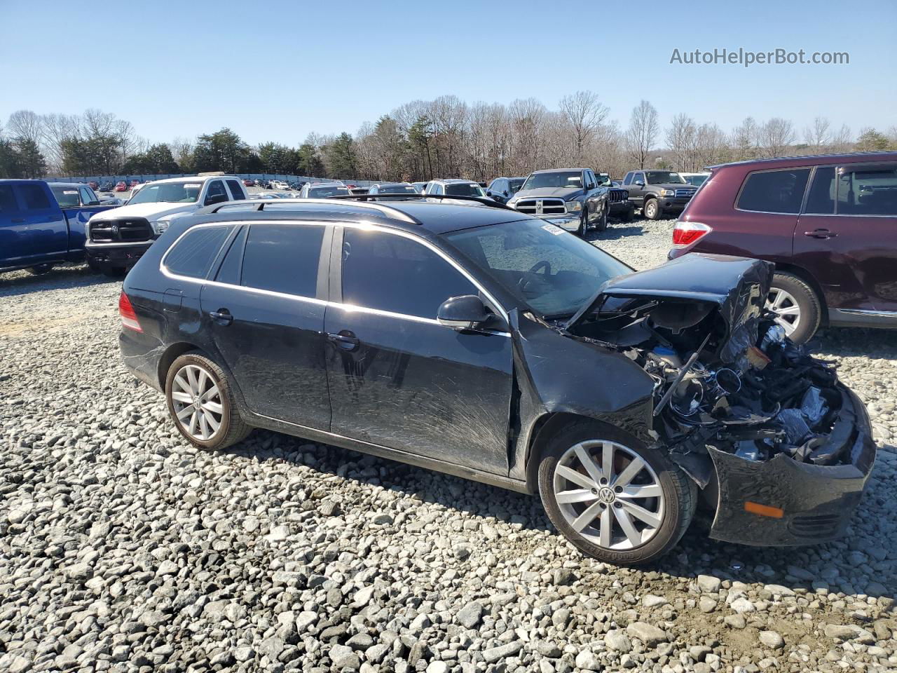 2013 Volkswagen Jetta Tdi Black vin: 3VWPL7AJ0DM627965