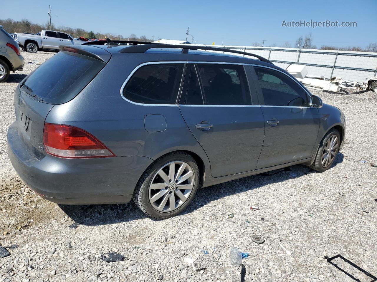 2013 Volkswagen Jetta Tdi Gray vin: 3VWPL7AJ0DM683064