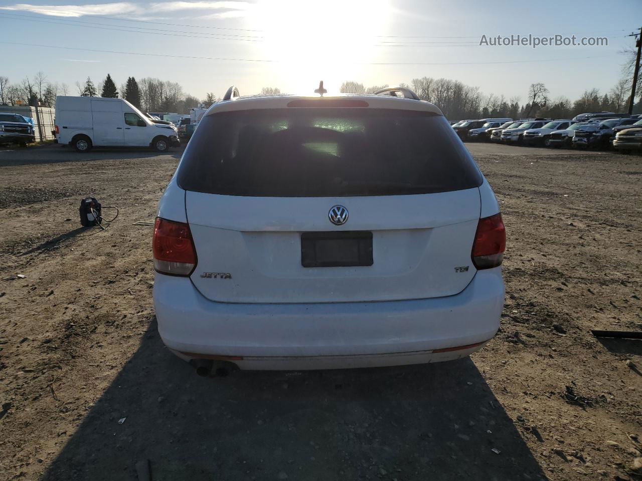 2014 Volkswagen Jetta Tdi White vin: 3VWPL7AJ0EM602047