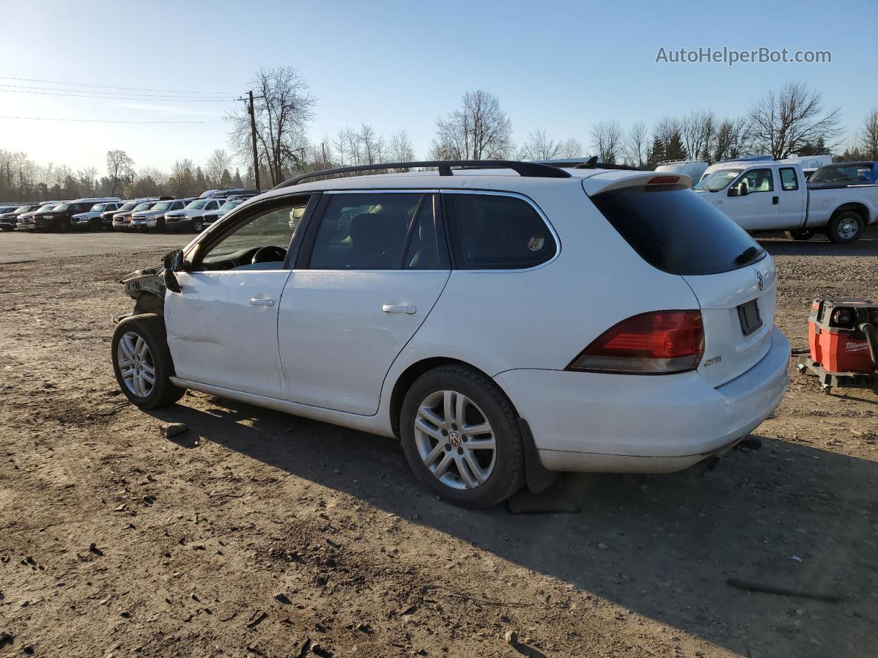 2014 Volkswagen Jetta Tdi White vin: 3VWPL7AJ0EM602047