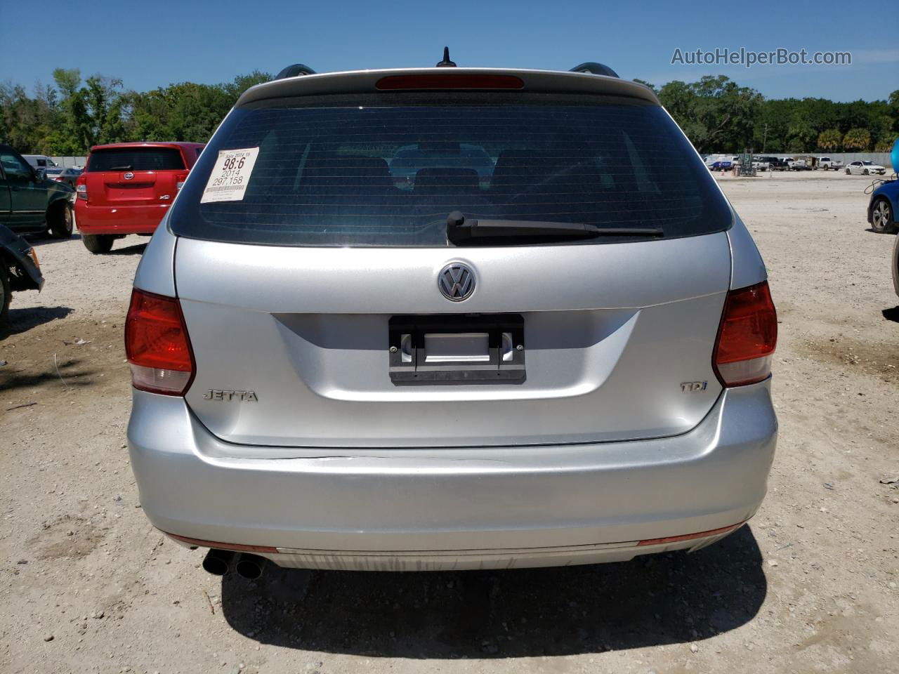 2014 Volkswagen Jetta Tdi Silver vin: 3VWPL7AJ0EM614425