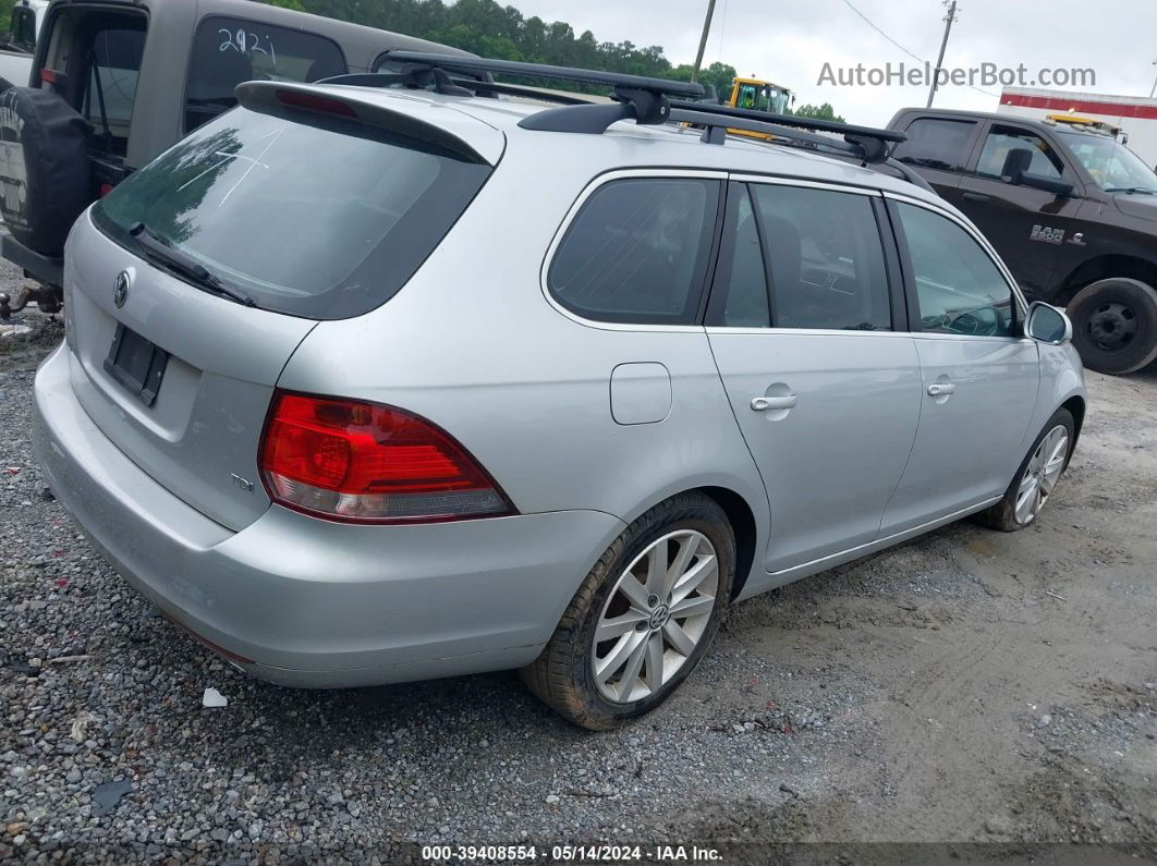 2011 Volkswagen Jetta Sportwagen 2.0l Tdi Silver vin: 3VWPL7AJ1BM711452