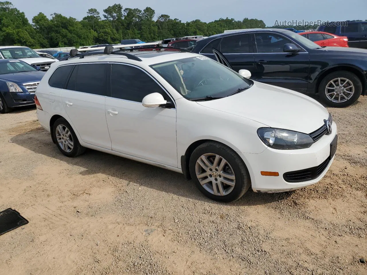 2011 Volkswagen Jetta Tdi White vin: 3VWPL7AJ1BM724315