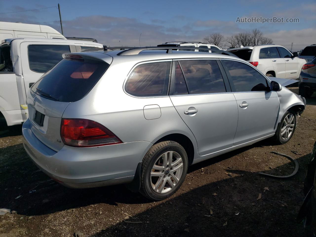 2012 Volkswagen Jetta Tdi Silver vin: 3VWPL7AJ1CM630789