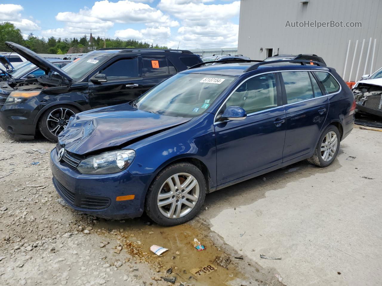 2012 Volkswagen Jetta Tdi Blue vin: 3VWPL7AJ1CM646152