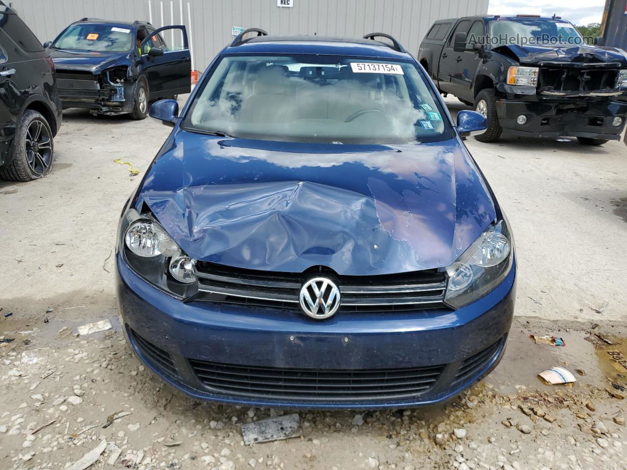 2012 Volkswagen Jetta Tdi Blue vin: 3VWPL7AJ1CM646152