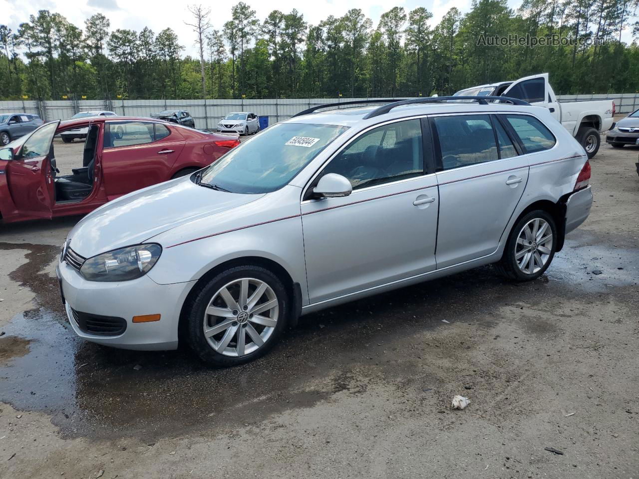 2012 Volkswagen Jetta Tdi Silver vin: 3VWPL7AJ1CM665543