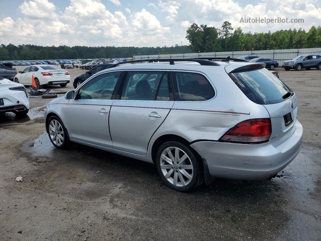 2012 Volkswagen Jetta Tdi Silver vin: 3VWPL7AJ1CM665543