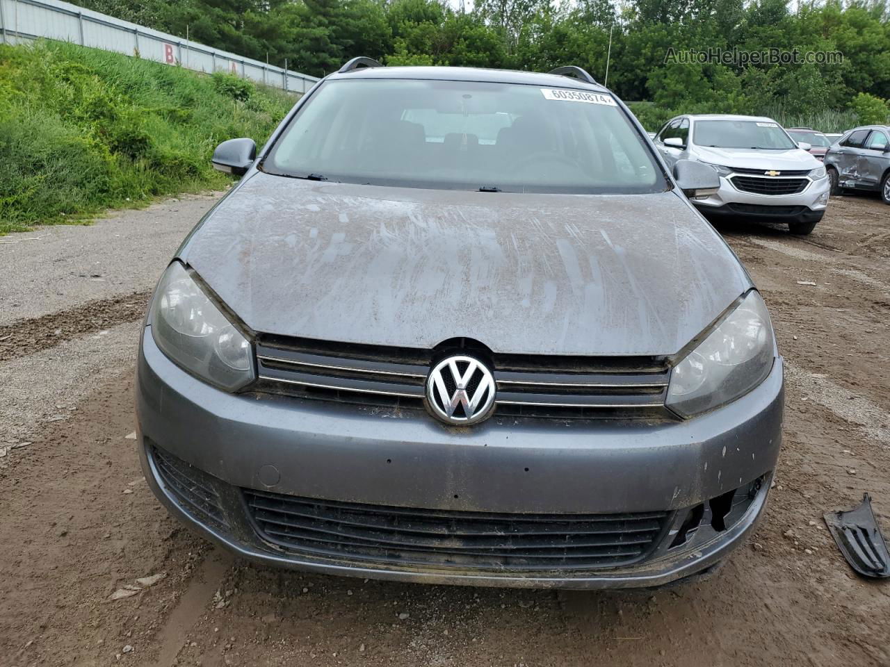 2012 Volkswagen Jetta Tdi Gray vin: 3VWPL7AJ1CM671164