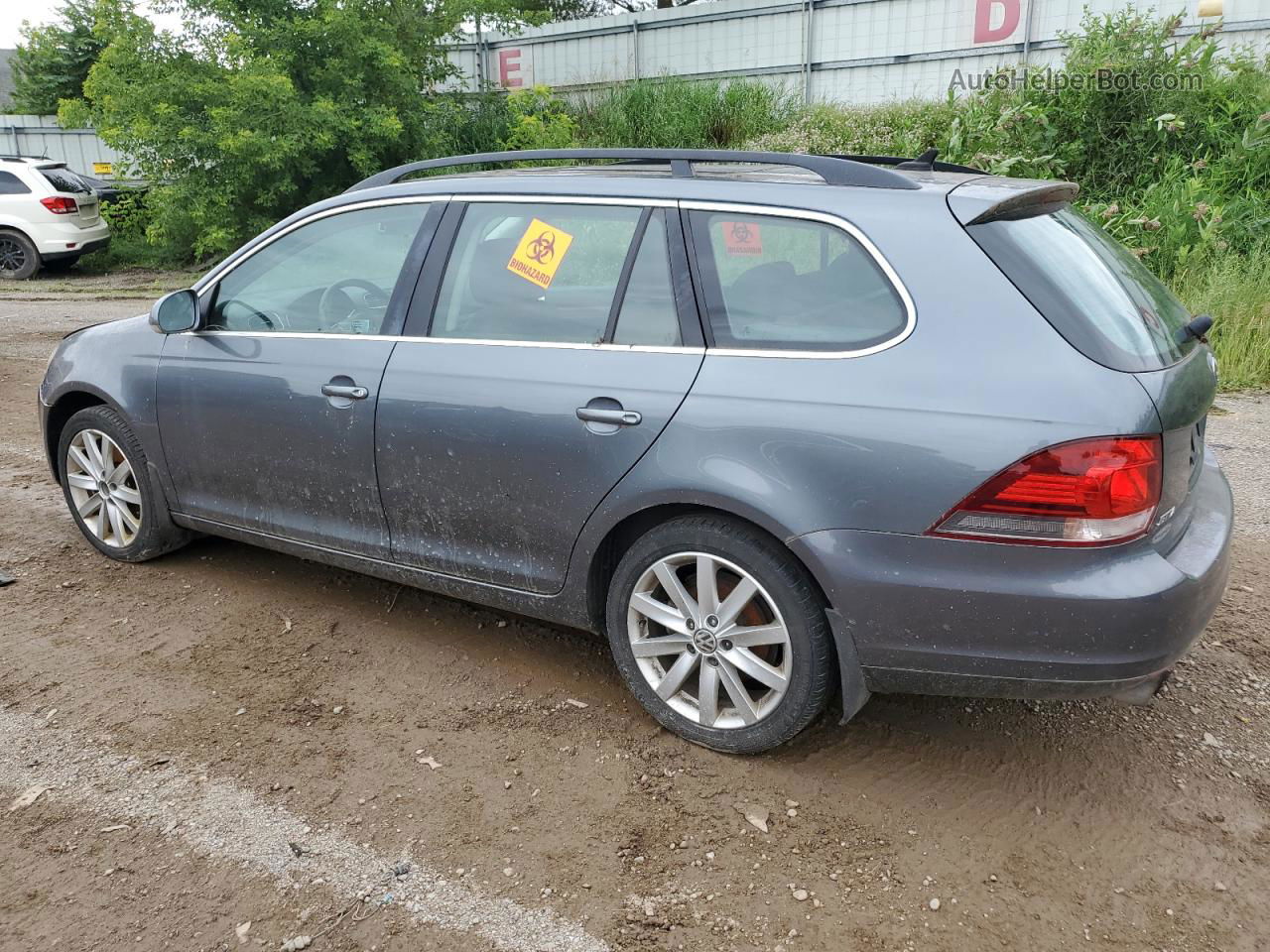 2012 Volkswagen Jetta Tdi Gray vin: 3VWPL7AJ1CM671164