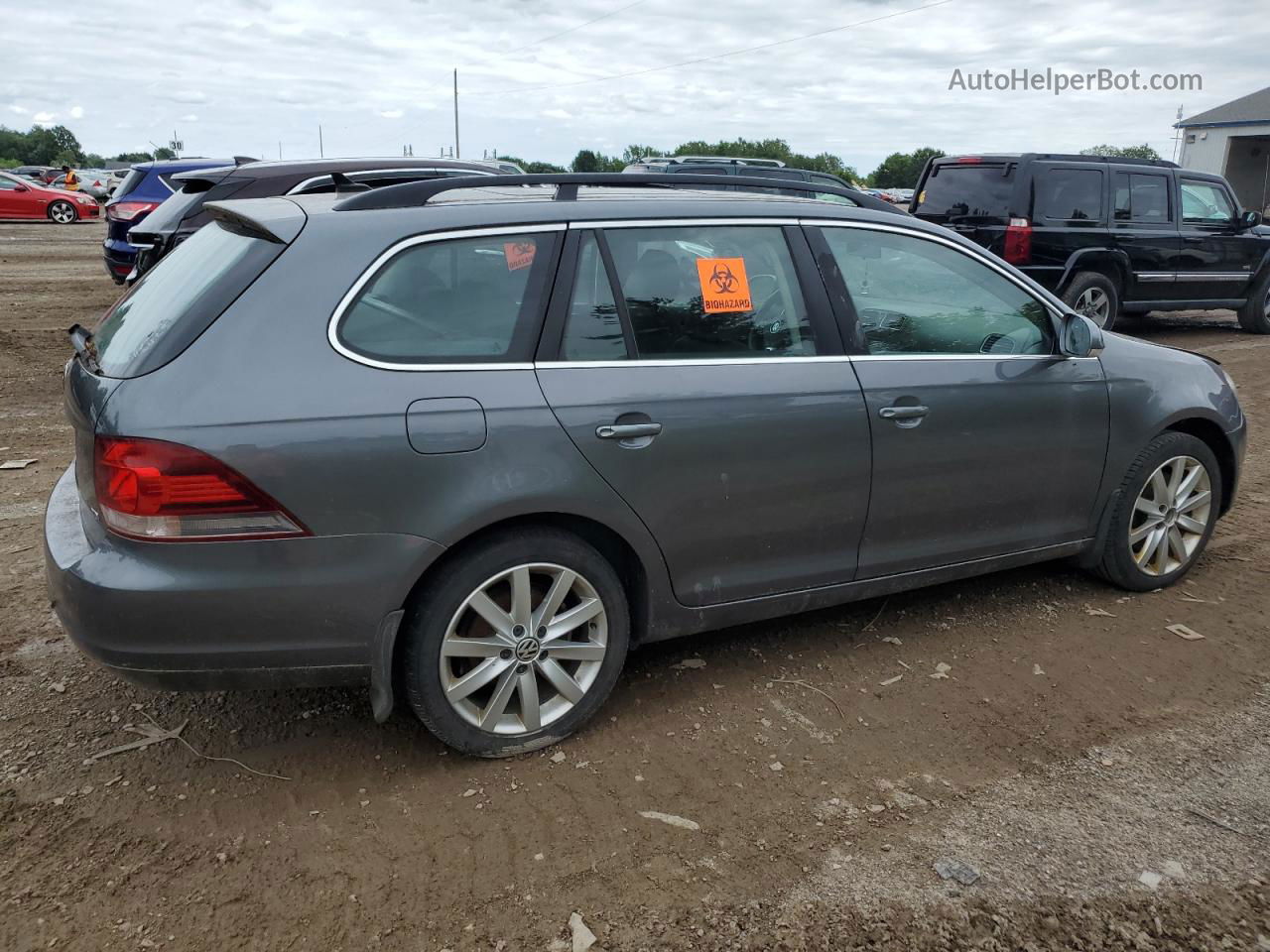 2012 Volkswagen Jetta Tdi Gray vin: 3VWPL7AJ1CM671164