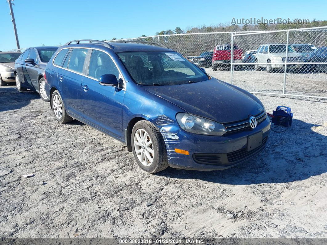 2012 Volkswagen Jetta Sportwagen 2.0l Tdi Blue vin: 3VWPL7AJ1CM696985