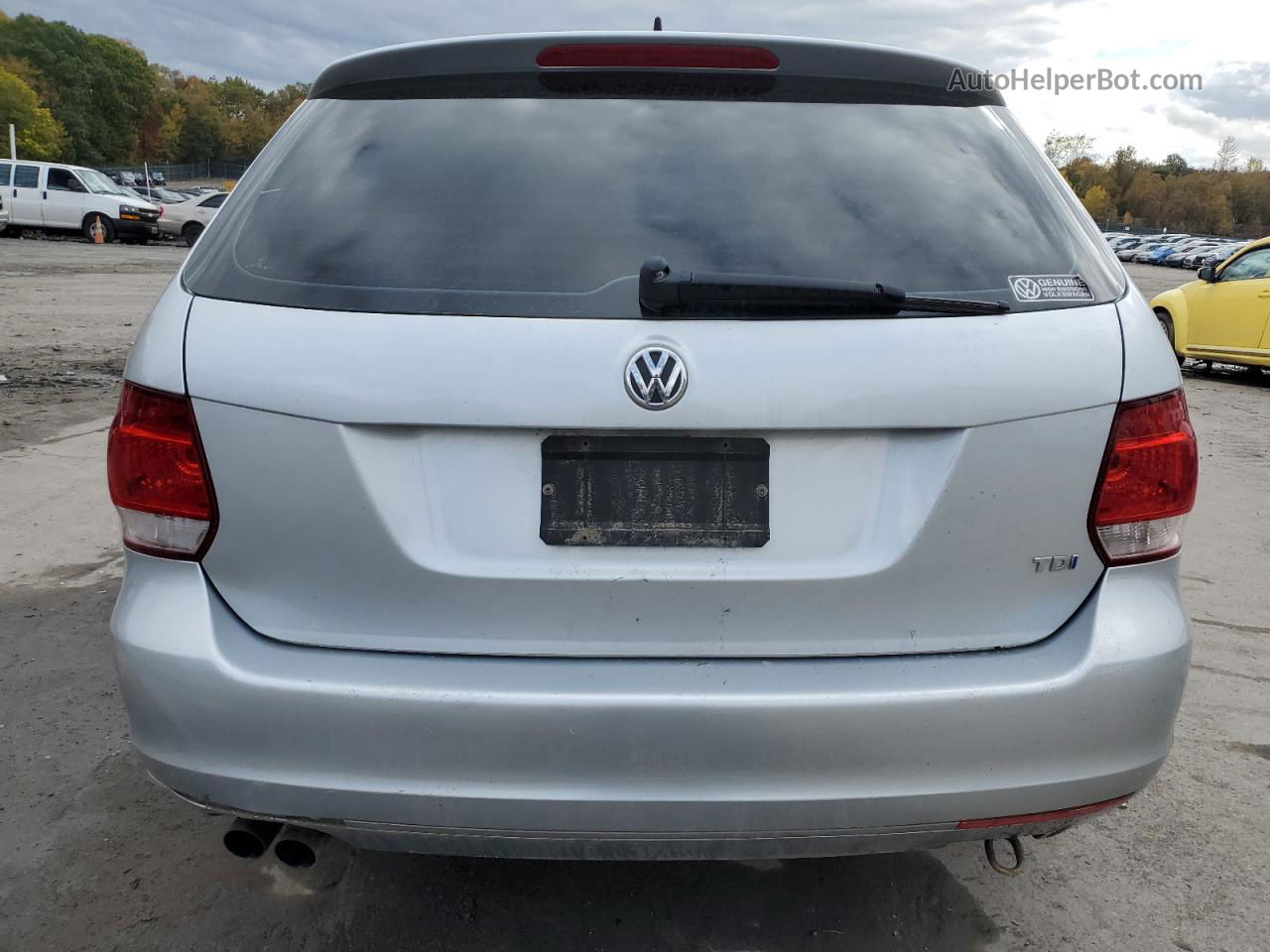 2012 Volkswagen Jetta Tdi Silver vin: 3VWPL7AJ2CM704740