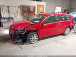 2013 Volkswagen Jetta Sportwagen 2.0l Tdi Red vin: 3VWPL7AJ2DM619690