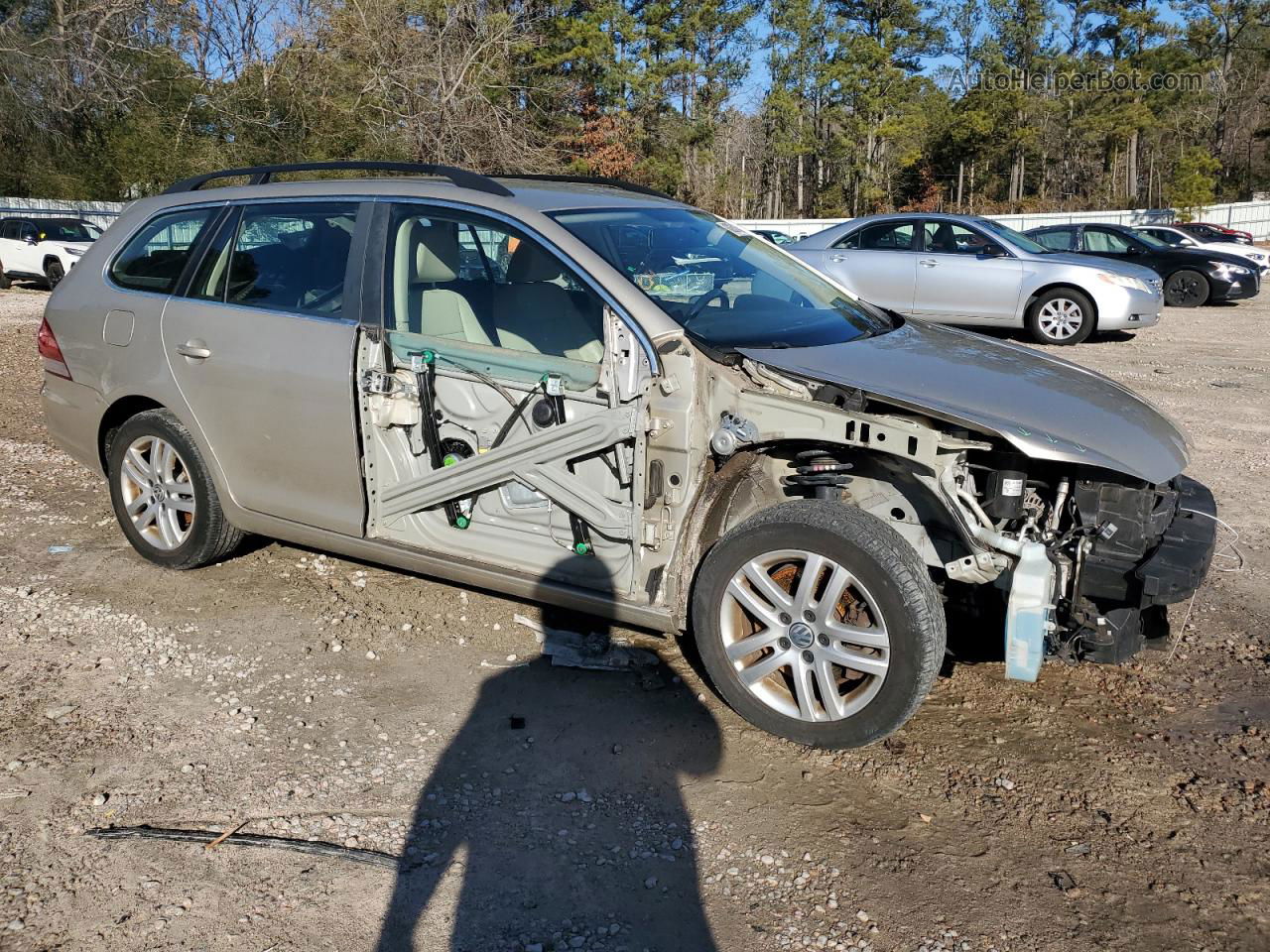 2013 Volkswagen Jetta Tdi Tan vin: 3VWPL7AJ2DM674883