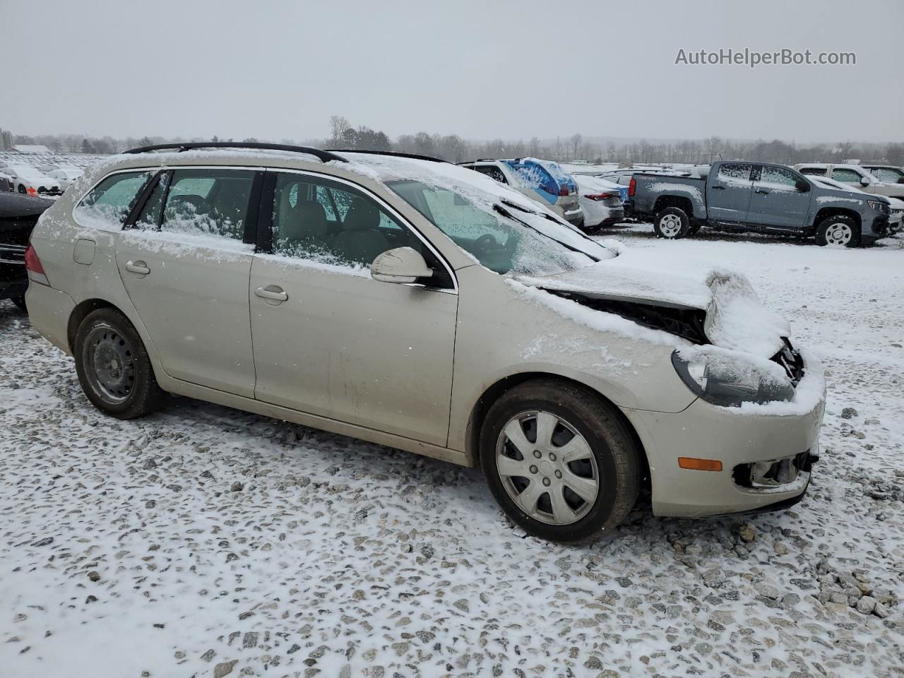 2014 Volkswagen Jetta Tdi Tan vin: 3VWPL7AJ2EM612496