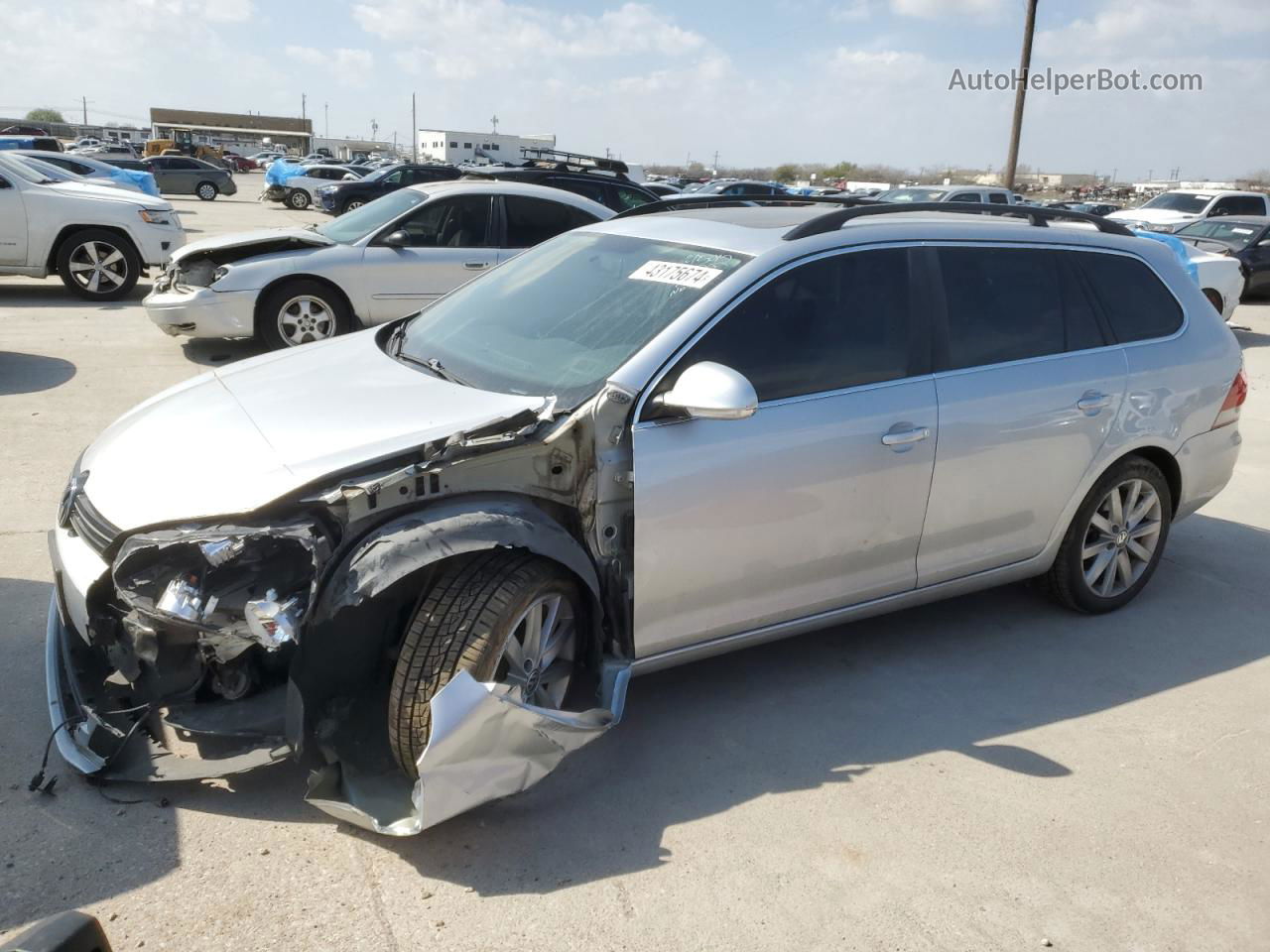 2014 Volkswagen Jetta Tdi Silver vin: 3VWPL7AJ2EM618623