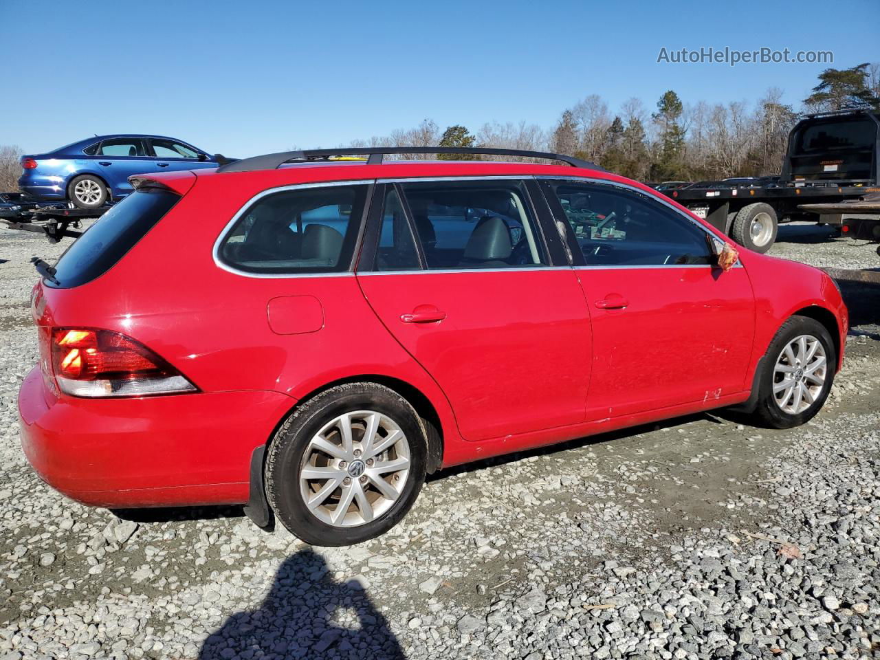 2011 Volkswagen Jetta Tdi Red vin: 3VWPL7AJ3BM705961