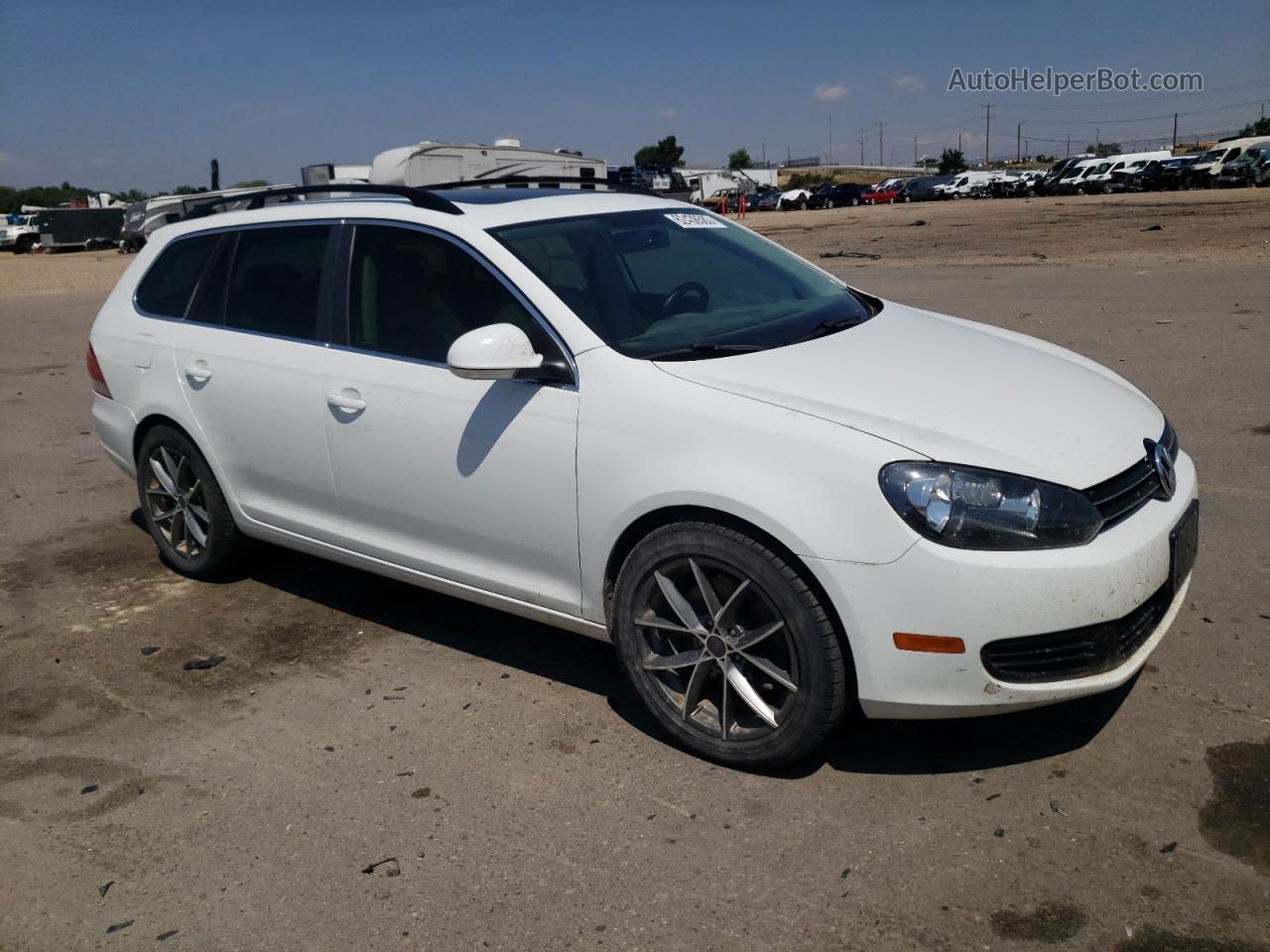 2014 Volkswagen Jetta Tdi White vin: 3VWPL7AJ3EM612930