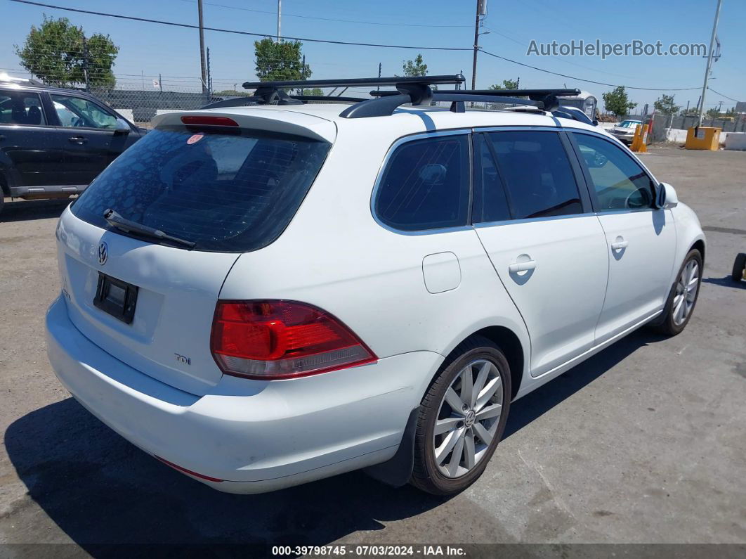 2014 Volkswagen Jetta Sportwagen 2.0l Tdi White vin: 3VWPL7AJ3EM627623