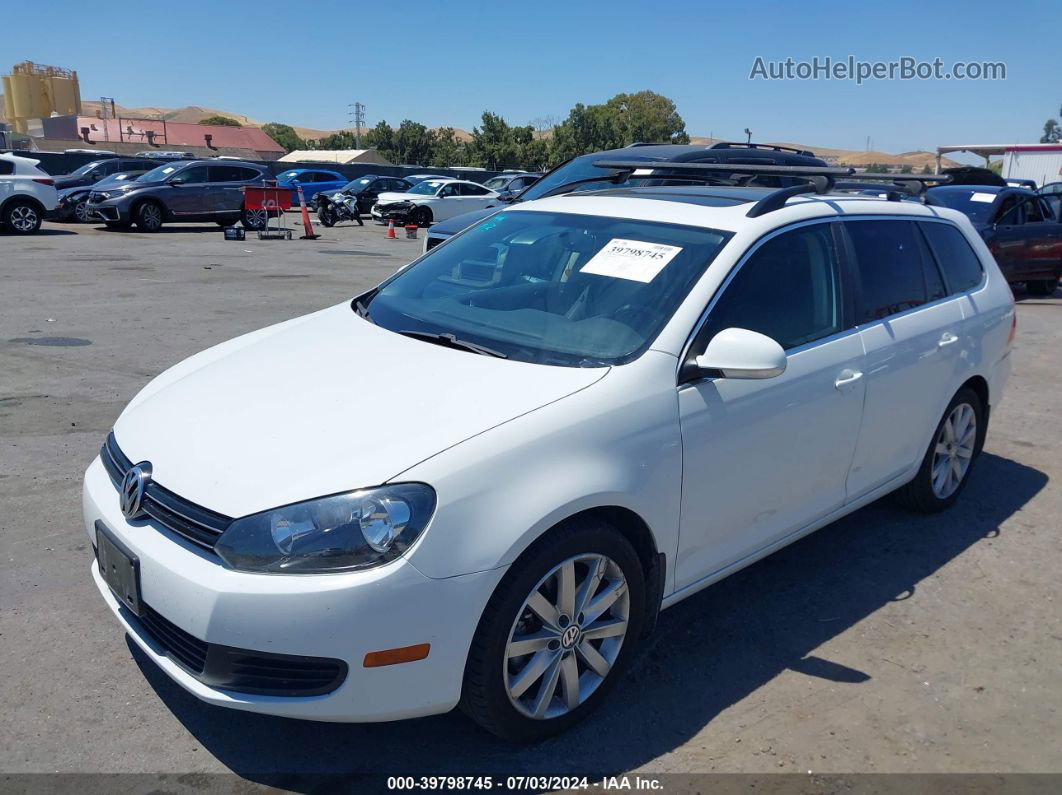 2014 Volkswagen Jetta Sportwagen 2.0l Tdi White vin: 3VWPL7AJ3EM627623