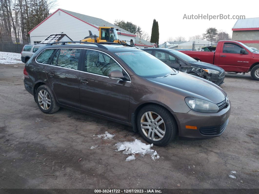 2011 Volkswagen Jetta Sportwagen 2.0l Tdi Brown vin: 3VWPL7AJ4BM606548